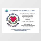 現救済在の採用を希望 ウィンドウサイン (シート)