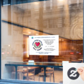 現救済在の採用を希望 ウィンドウサイン (カフェ窓)