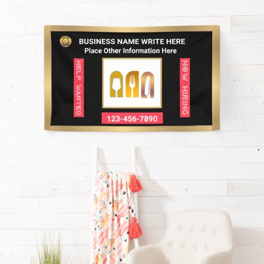 現救済在採用ビジネス会社カスタム会社 横断幕 (インサイチュ)