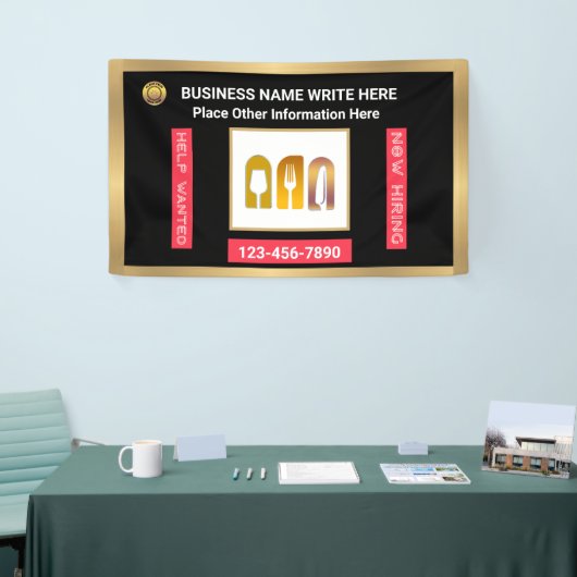 現救済在採用ビジネス会社カスタム会社 横断幕 (トレードショー)