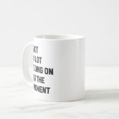 現時点ではあまり続いていないおもしろい コーヒーマグカップ (正面左)