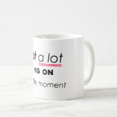 現時点ではあまり起こっていない – Minimalis おもしろい コーヒーマグカップ (正面右)