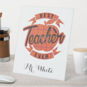 現最高の在する先生パーソナライズされた 台座サイン (インサイチュ)