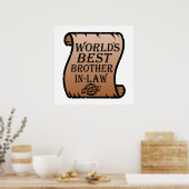 現最高の在義理の兄弟の証明おもしろい ポスター (キッチン)