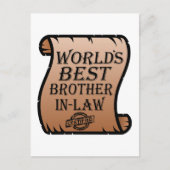 現最高の在義理の兄弟の証明おもしろい ポストカード (正面)