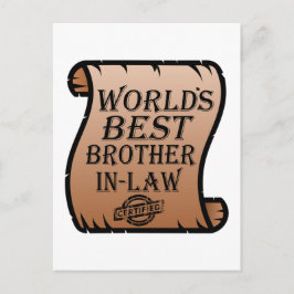 現最高の在義理の兄弟の証明おもしろい ポストカード