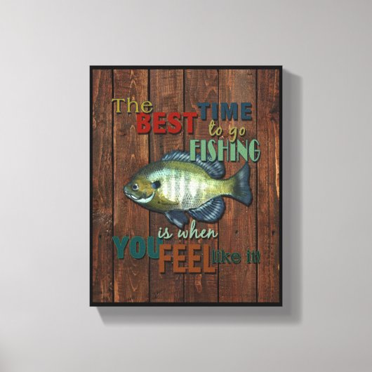 現最高の行までの魚釣り、8" x 10インチキャンバスプリント キャンバスプリント (正面)