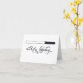 現物へのベビーロードの挨拶の空白の贈り物 カード (黄色い花)