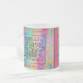 現状を受け入れる フロストグラスマグカップ (正面左)