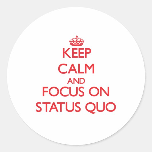 現状保に集中して冷静に対応 ラウンドシール (正面)