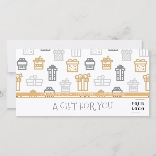 現状商社ロゴギフト券 (正面)