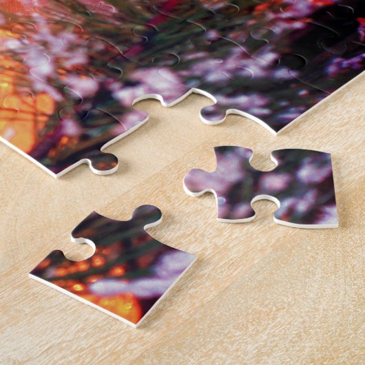 現白熱［赤熱］光を放つ在クリスマス ジグソーパズル (側面)