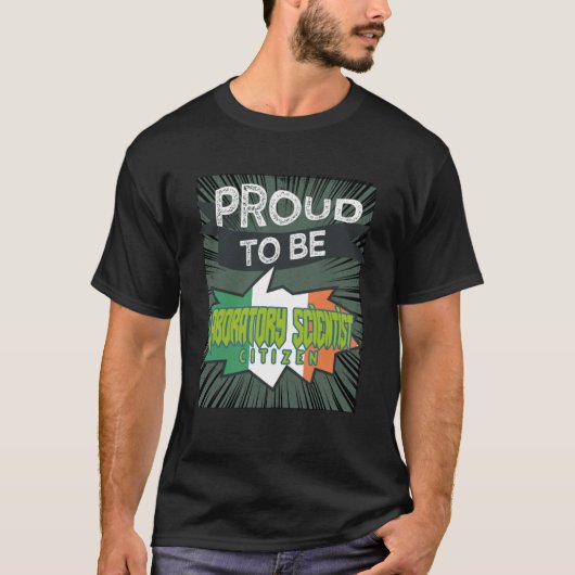 現誇りを持った在の研究者気に職業 Tシャツ (正面)