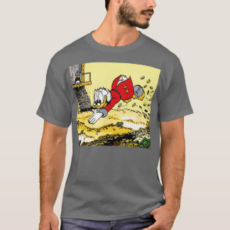 現金で泳ぐDuckTales Scrooge McDuck Tシャツ