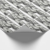 現金の積み重ね ラッピングペーパー (角)