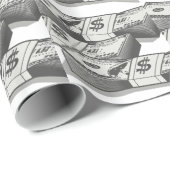 現金の積み重ね ラッピングペーパー (ロールコーナー)