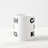 現金は王です コーヒーマグカップ (中央)