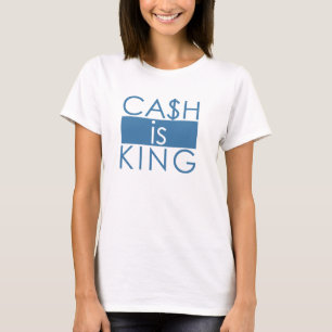 現金は王です Tシャツ