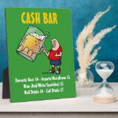 現金バーおもしろい看板 フォトプラーク (側面)