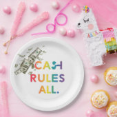 現金ルールすべて ペーパープレート (パーティー)