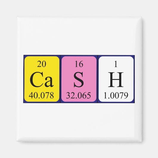 現金定期テーブル名マグネット マグネット (正面)