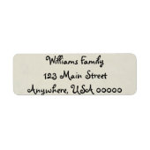 現金差出人住所 ラベル (正面)