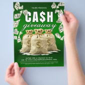 現金払いコンテスト落札金 チラシ (手)