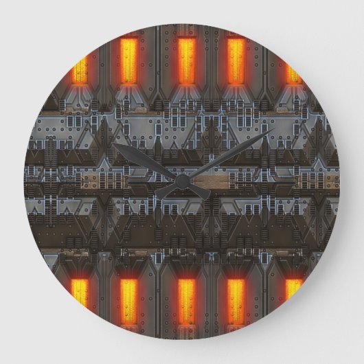 現金払いTec 10壁掛け時計と数字オプション ラージ壁時計 (正面)