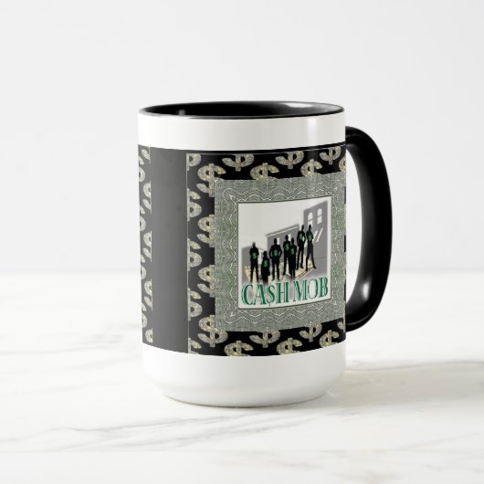 現金暴徒の大金のコーヒー・マグ マグカップ (正面右)