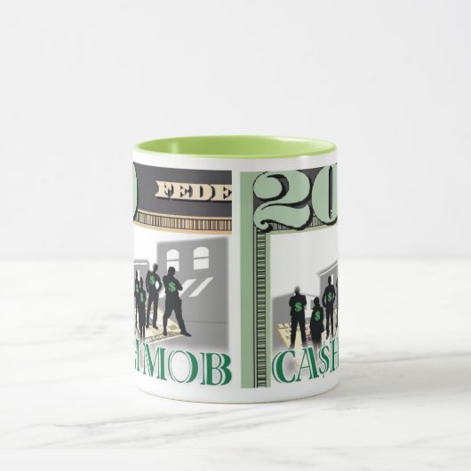 現金暴徒の通貨のコーヒー・マグ マグカップ (中央)