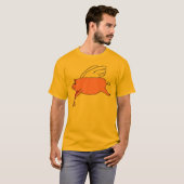 現金無し、ちょうど金ゴールド Tシャツ (正面フル)