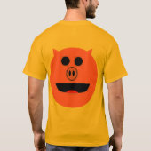 現金無し、ちょうど金ゴールド Tシャツ (裏面)