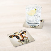 現金牛 スクエアペーパーコースター (インサイチュ)