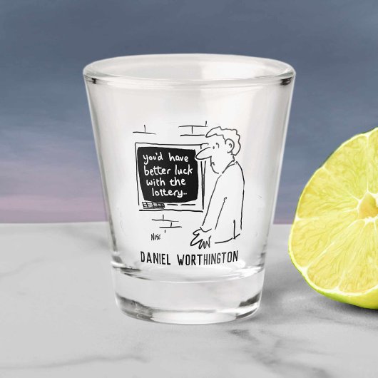 現金自動宝くじ漫画。 ショットグラス