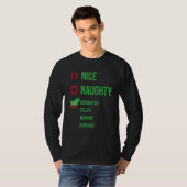 現金自動支払機のリペアラーのおもしろいクリスマス Tシャツ (正面フル)