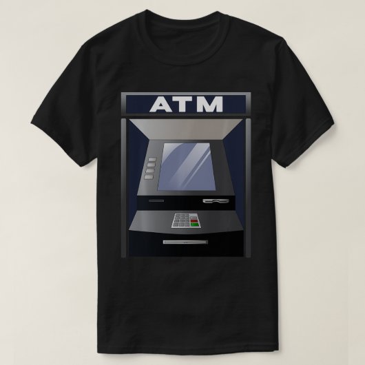 現金自動預け払い機ATM衣装 Tシャツ (デザイン正面)