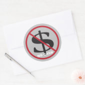 現金記号イベントまたは事業なし ラウンドシール (封筒)