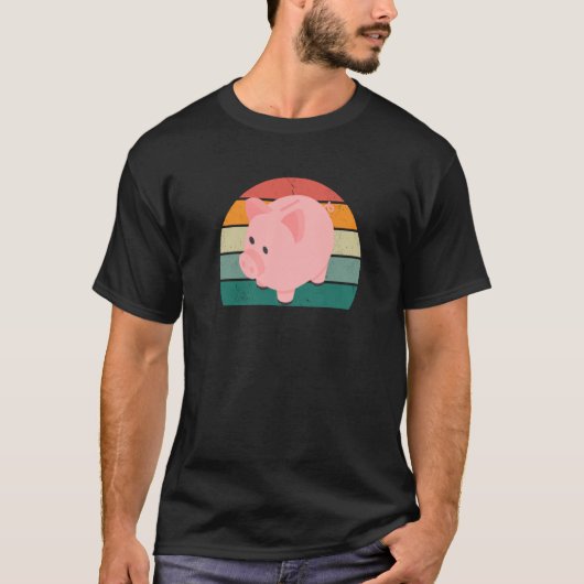 現金銀行勘定共有通貨p tシャツ (正面)
