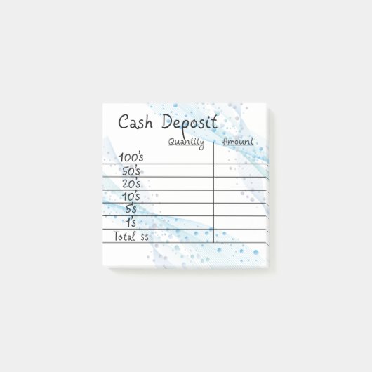 現金預金 ポストイット (正面)