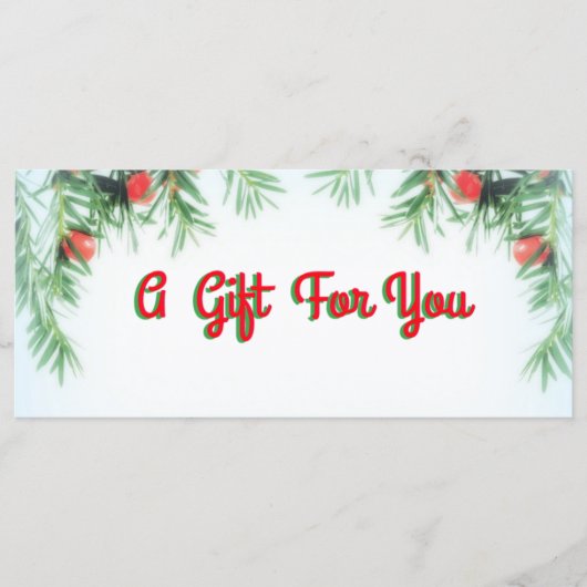 現金/証明書レトロギフトカード (正面)