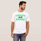 球として合法 Tシャツ (正面フル)