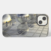 球と鏡 iPhoneケース (裏面横)