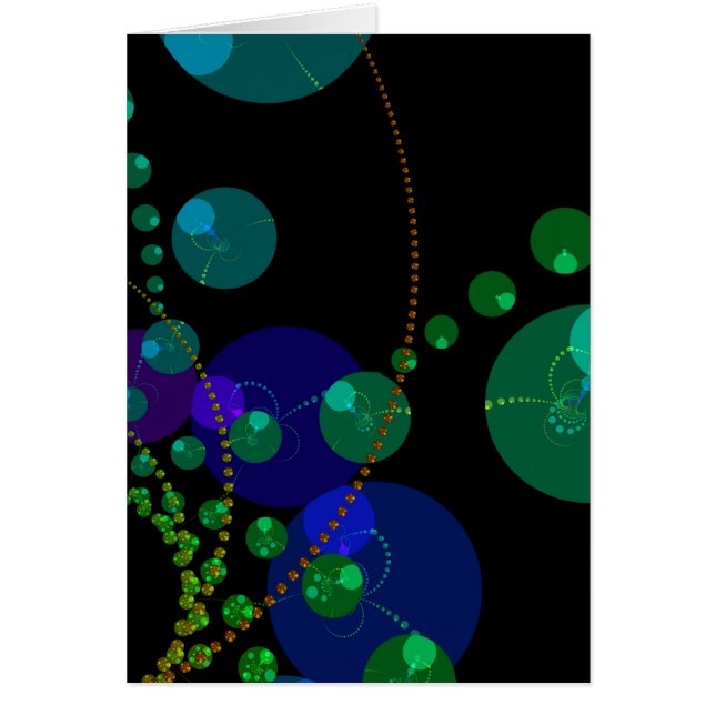 球のダンスII -宇宙バイオレット及びティール（緑がかった色） (正面)