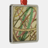 球の地図 メタルオーナメント (右)