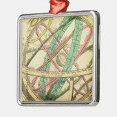 球の地図 メタルオーナメント (左)