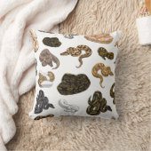 球の大蛇のヘビはパターンを変形させます クッション (ブランケット)