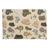 球の大蛇のヘビはパターンを変形させます 枕カバー (正面)