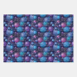 球の音楽のギフトラップ ラッピングペーパーシート