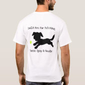 球は取って来ることのためです Tシャツ (裏面)