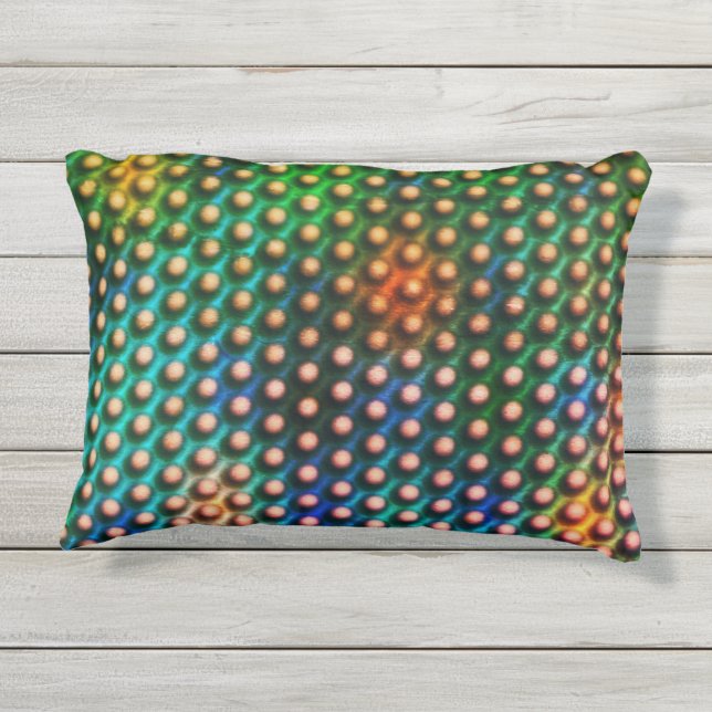 球や穴のように見えるスケッチ円 アウトドアクッション (裏面)